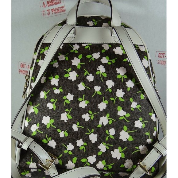 Michael Kors Rhea Zip Medium Leather MK Signature Backpack School Bag main image 4